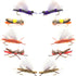 Basics Collection - Chernobyl Ant Foam Dry Fly Assortment - 10 Dry Fishing Grasshopper Flies - 5 Patterns - Hook Size 10