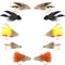 Basics Collection - Muddler Minnow Streamer Assortment - 10 Wet Flies - 5 Patterns - Hook Sizes 4 and 6