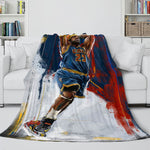 Basketball Team Flannel Fleece Throw Cosplay Blanket