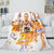 Basketball Team Flannel Fleece Throw Cosplay Blanket