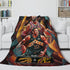 Basketball Team Flannel Fleece Throw Cosplay Blanket