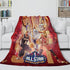 Basketball Team Flannel Fleece Throw Cosplay Blanket