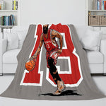 Basketball Team Flannel Fleece Throw Cosplay Blanket