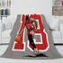 Basketball Team Flannel Fleece Throw Cosplay Blanket