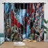 Batwoman Curtains Pattern Blackout Window Drapes Room Decoration