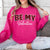 Be My Valentine Buffalo Plaid Crewneck - Valentines Day Sweatshirt