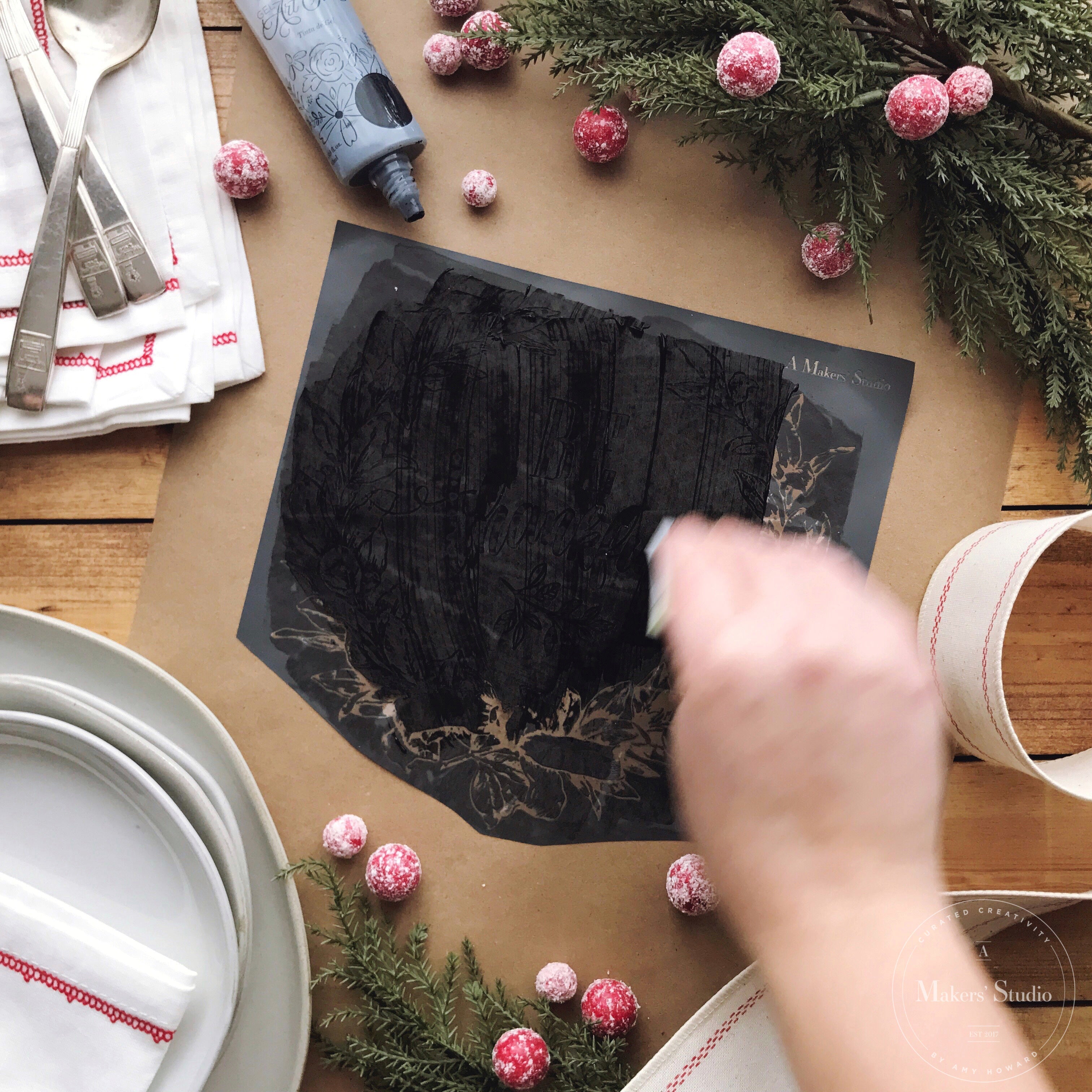 Be Thankful - Mesh Stencil 8.5x11