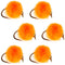 Bead Head Hot Orange Egg Fly Fishing Flies - 6 Flies Hook Size 16