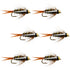 Bead Head Prince Nymph Fly Fishing Flies - Set of 6 Flies Hook Size 10