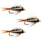 3 Pack Barbless Bead Head Prince Nymph Fly Fishing Flies - Hook Size 10