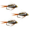 3 Pack Barbless Bead Head Prince Nymph Fly Fishing Flies - Hook Size 12