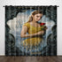 Beauty and the Beast Curtains Pattern Blackout Window Drapes