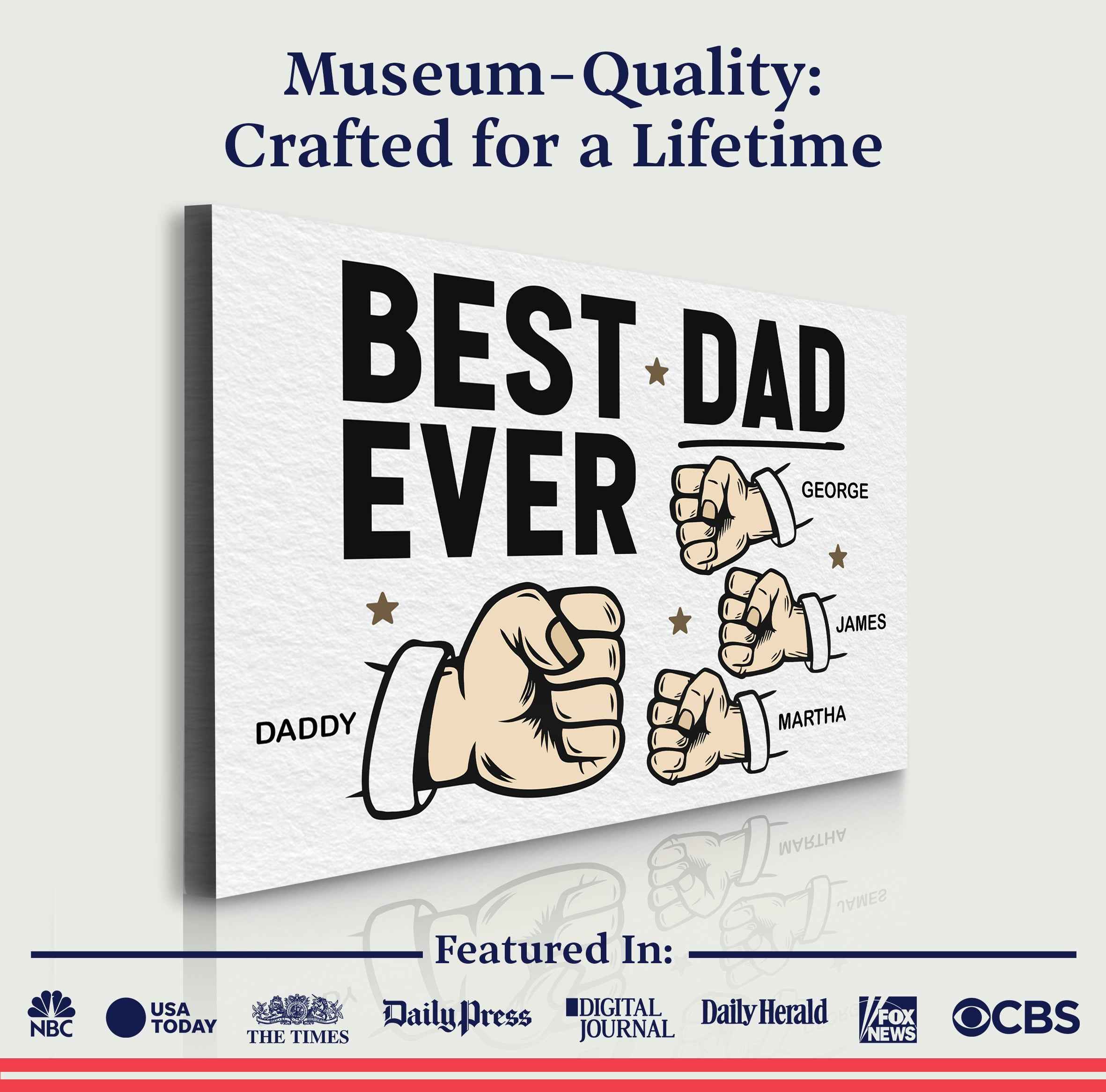Best Dad Ever Father's Day Gift Sign