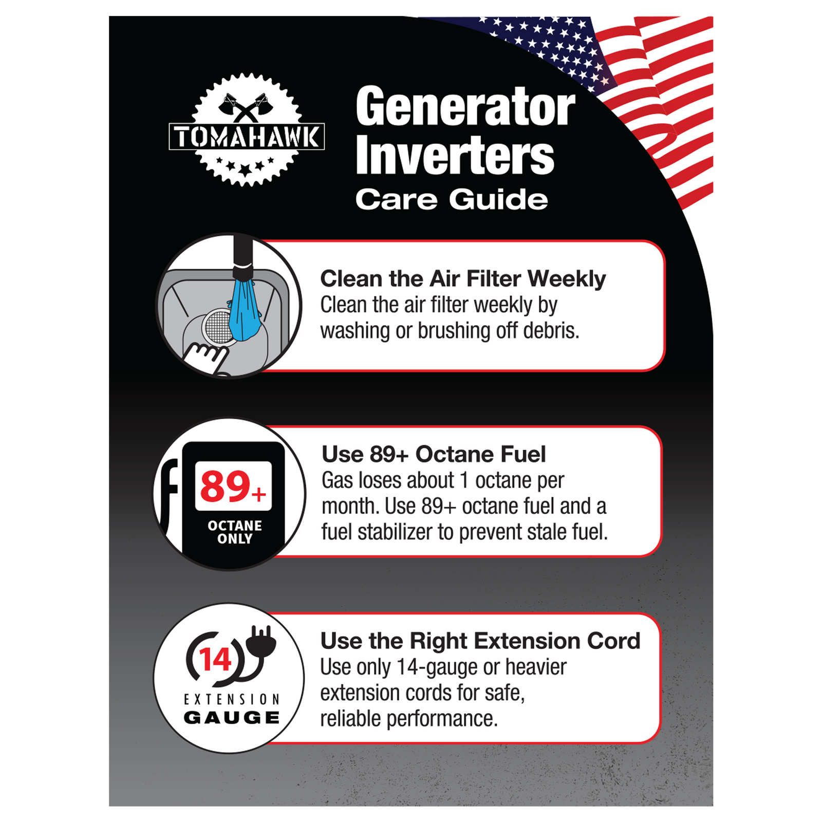 5500 Watt Inverter Generator Super Quiet Portable Gas Power Professional Use