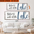 Upgrade Your 20x60 Inches 'Better To Wake At The Lake Sign' Canvas To 24x72 Inches