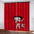 Betty Boop Curtains Blackout Window Treatments Drapes for Room Decoration