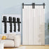 Bi-Folding Sliding Barn Door Hardware Track Kit (No Door)