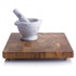 Bianco Carrara White Marble Mortar/Pestle Semi-Polished