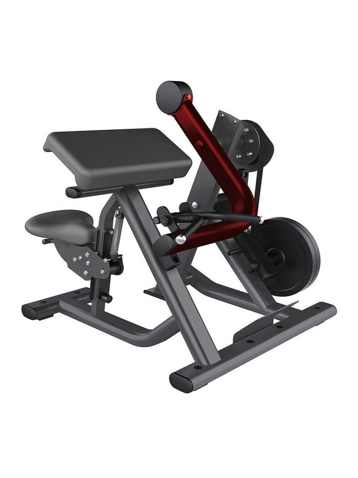 Elite Leverage Biceps Curl - Muscle D Fitness - Commercial  - Adjustable Seat - Plate Loaded - Arm Curl Workout