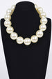Big Round Pearl Necklace | Bold Statement BYMANYC ® New York