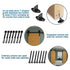 Big Spoke Wheel Roller Sliding Barn Door Hardware Kit (No Door)