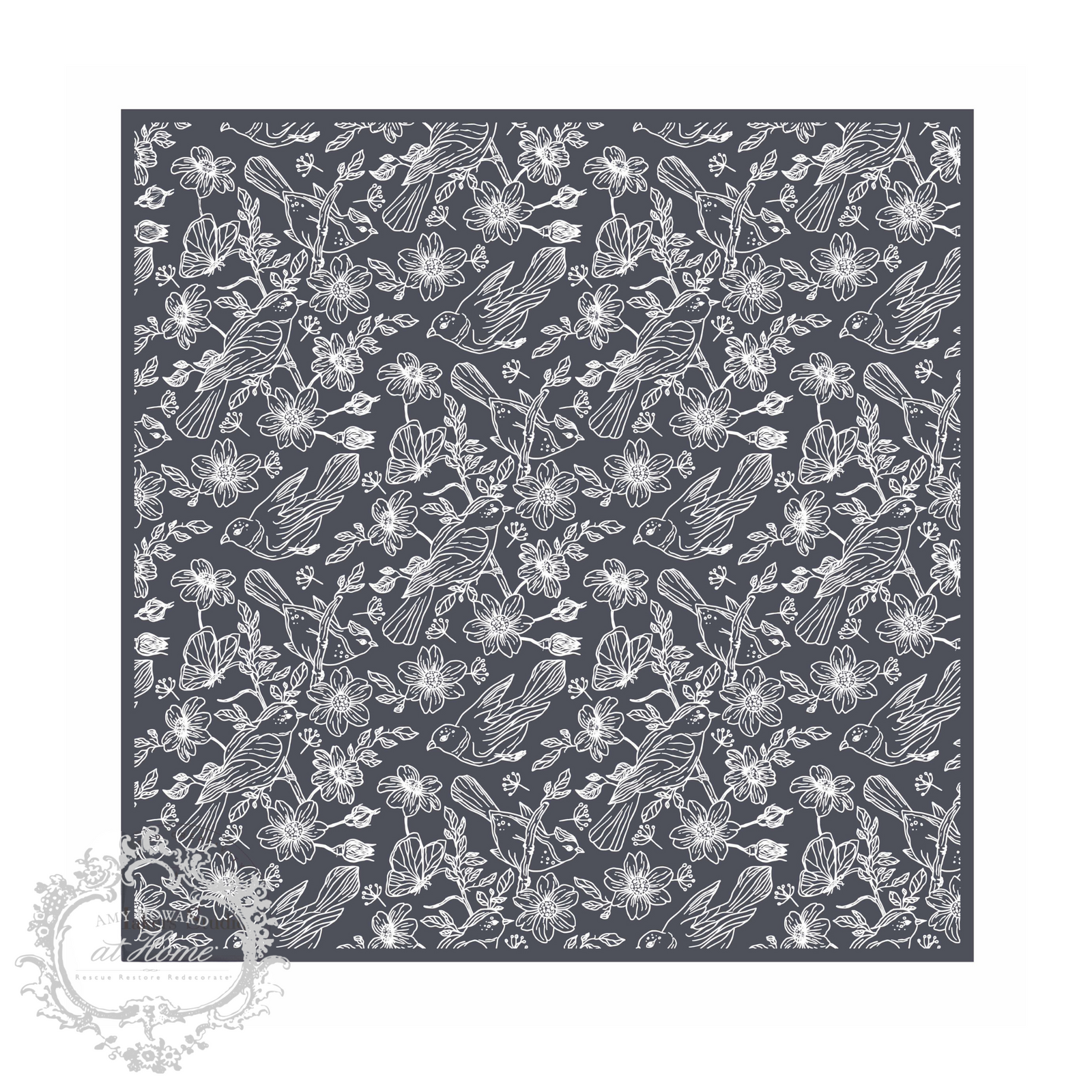 Birds and Buttercups - Mesh Stencil 12x12