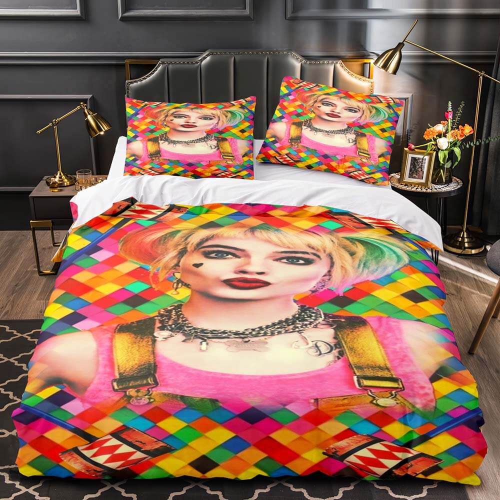Birds of Prey Harley Quinn Bedding Set Quilt Duvet Cover Bedding Sets