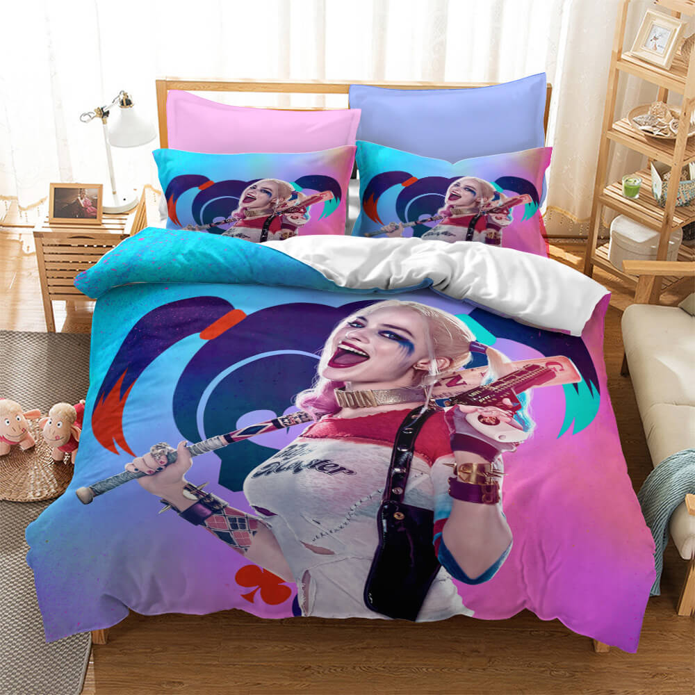 Birds of Prey Harley Quinn Cosplay Bedding Quilt Cover Without Filler