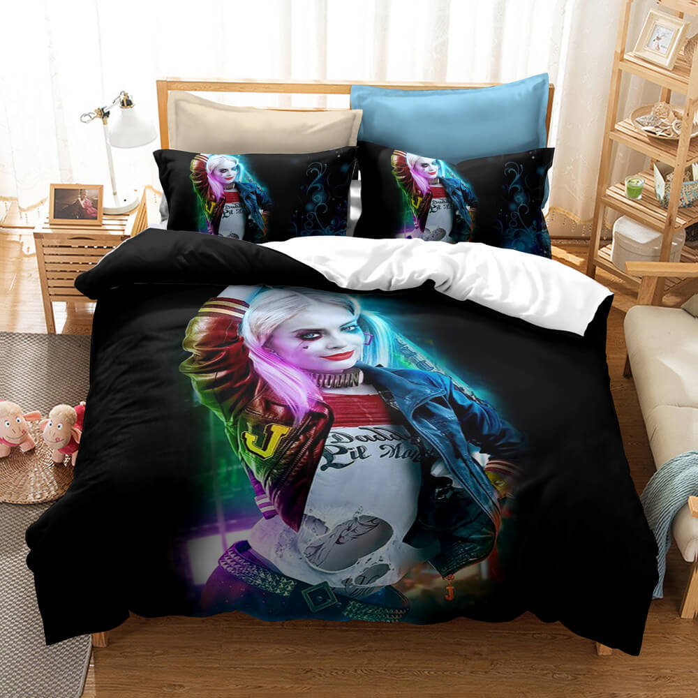 Birds of Prey Harley Quinn Cosplay Bedding Quilt Cover Without Filler