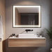Black Aluminum Framed LED Bathroom Mirror