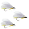 3 Pack Black Ghost Classic Trout and Bass Streamer Fly - Hook Size 4