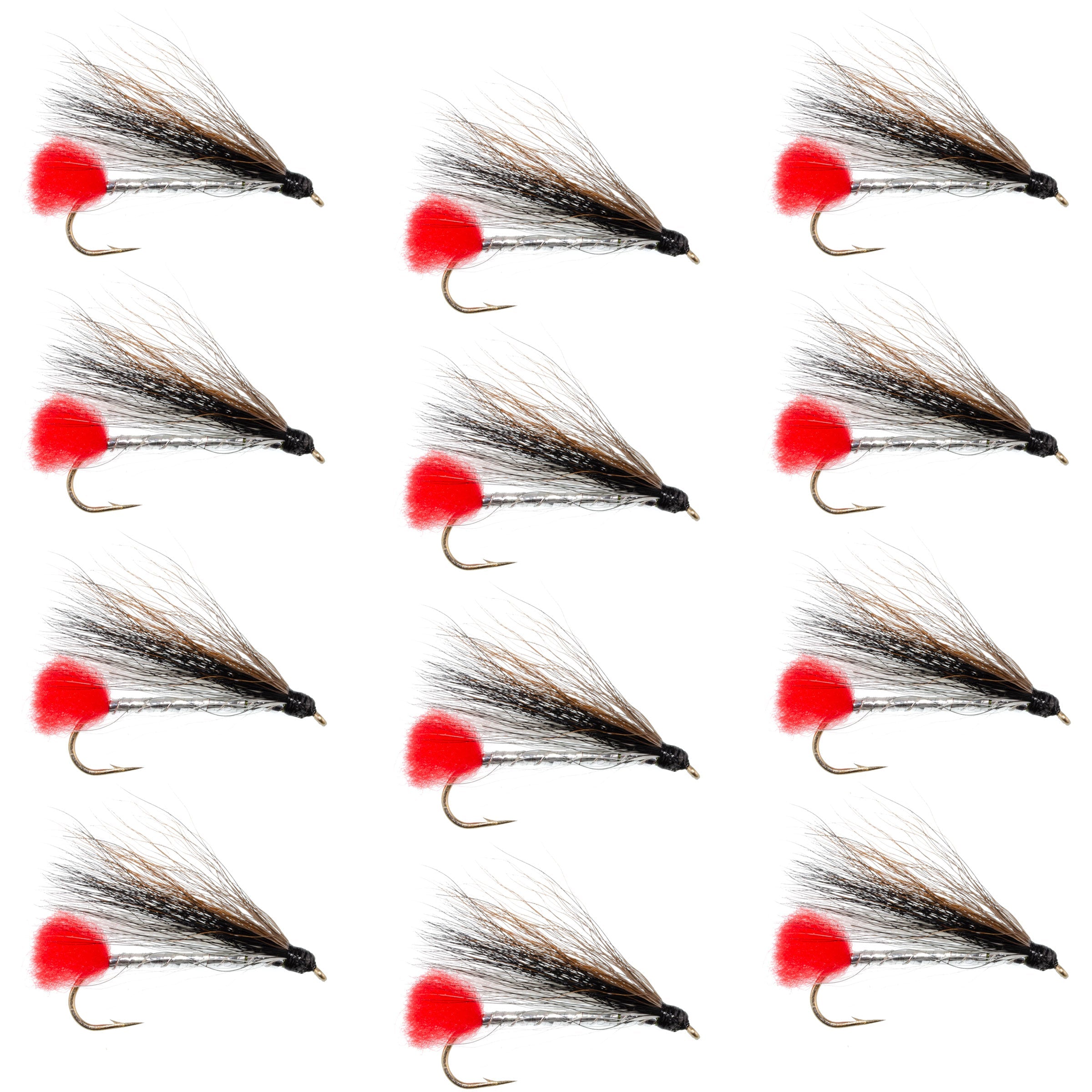 Black Nose Dace Classic Streamer Flies - Set of 12 - Hook Size 4