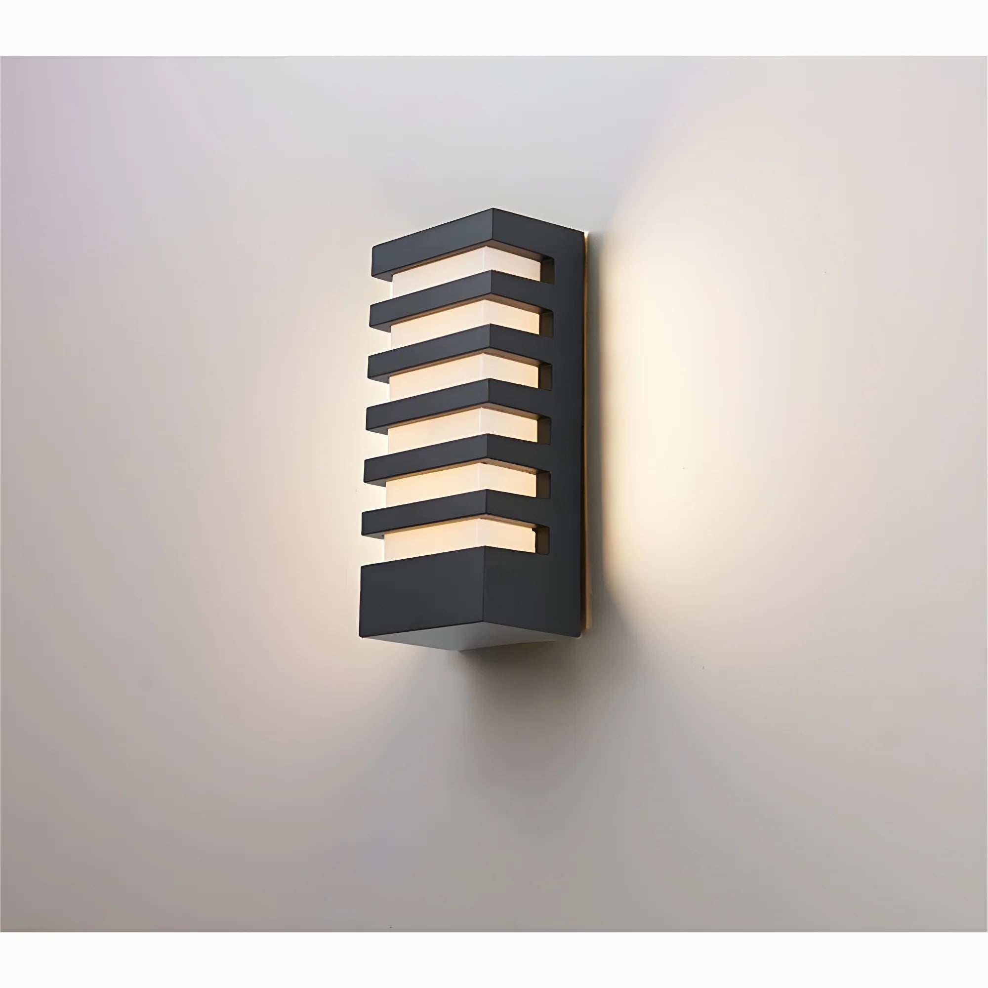 Black Outdoor Waterproof Aluminum LED Wall Sconce For Porch, Garden