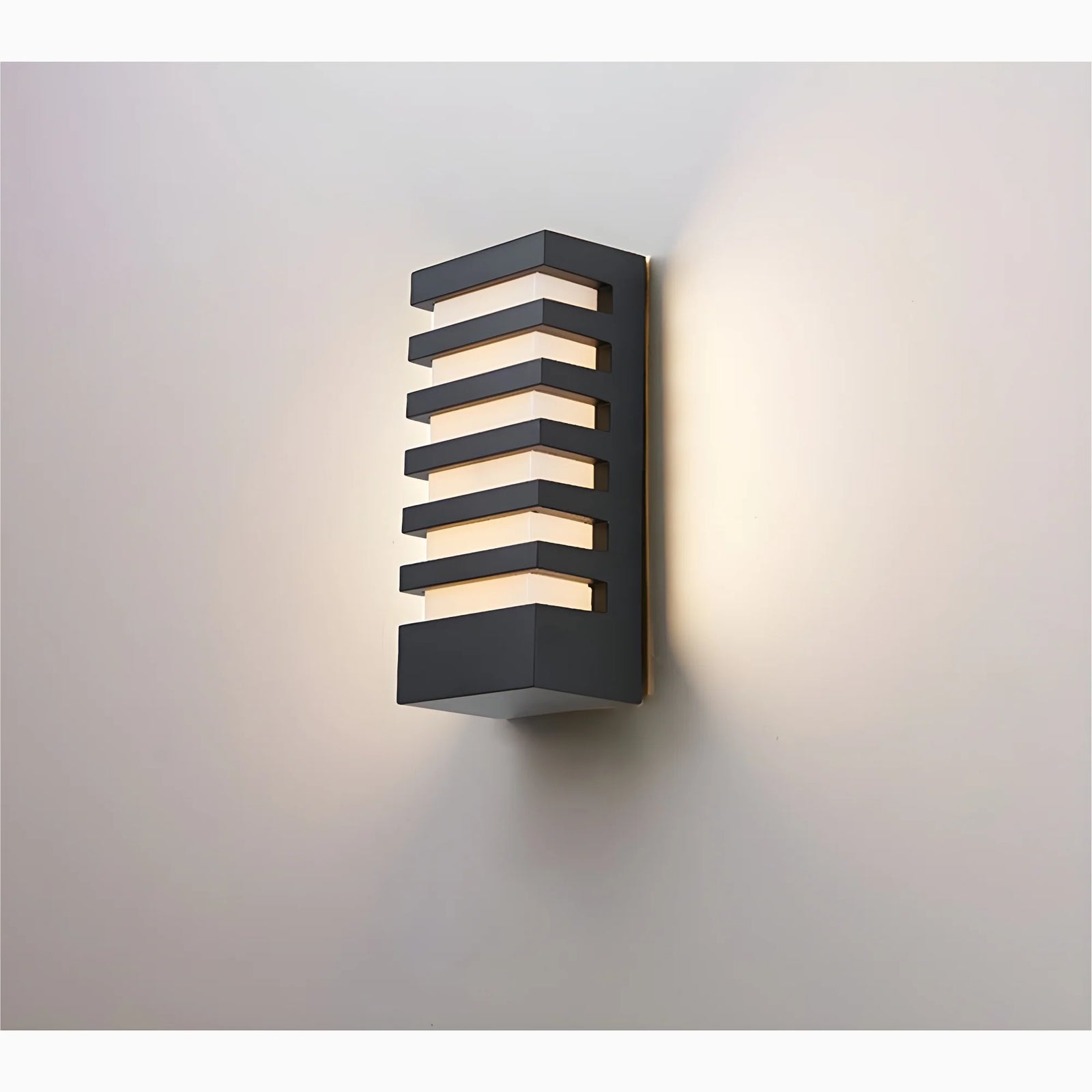 Black Outdoor Waterproof Aluminum LED Wall Sconce For Porch, Garden