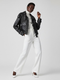 Black Vegan Leather and Tweed Biker Jacket BLACK NINE: New Colección COUTURE in NOLITA - BYMANYC ® New York