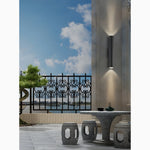 Black Waterproof Outdoor Aluminum LED Wall lamp For Garden, Porch