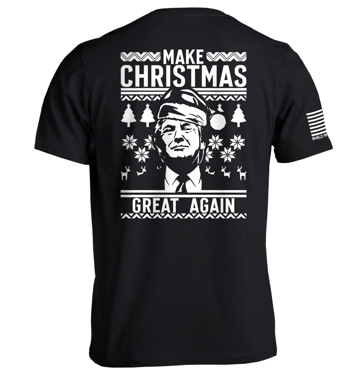 Make Christmas Great Again Trump Sweater Print - T-Shirt