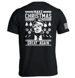 Make Christmas Great Again Trump Sweater Print - T-Shirt