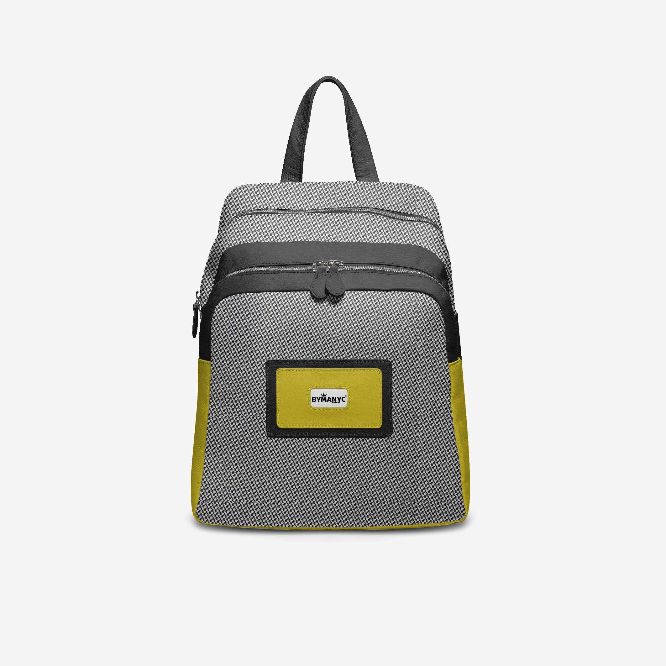 Black & Yellow Vegan Backpack BYMANYC ® New York – Italy Made