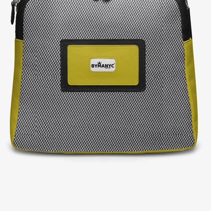 Black & Yellow Vegan Backpack BYMANYC ® New York – Italy Made