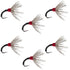 Black Zebra Sakasa Kebari - 6 Tenkara Flies - Size 14