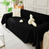 Solid Color Chenille Sofa Throw Blanket, Soft & Plush Decorative Couch Throw Cover