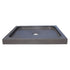 Black Andesite Square Shower Base Hand-carved from Solid Andesite Block (W)36" (L)36" (H)3"