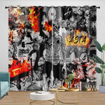 Black Clover Curtains Blackout Window Drapes