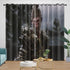 Black Myth Wukong Curtains Blackout Window Drapes Room Decoration