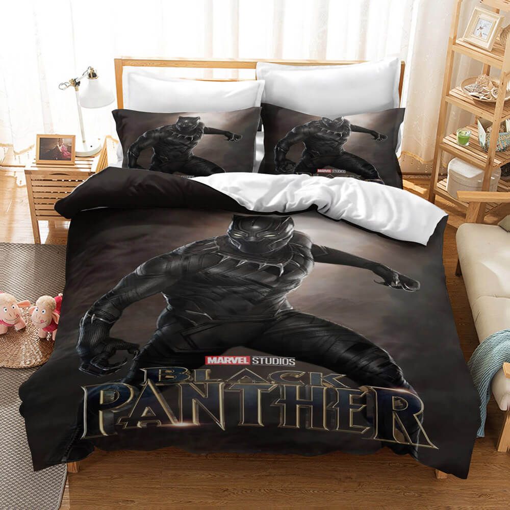 Black Panther Cosplay Bedding Set Quilt Cover Without Filler