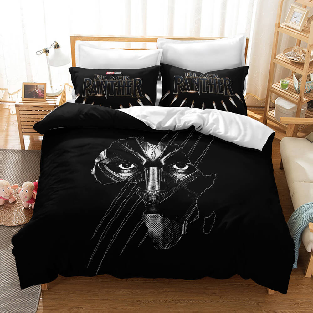 Black Panther Cosplay Bedding Set Quilt Cover Without Filler