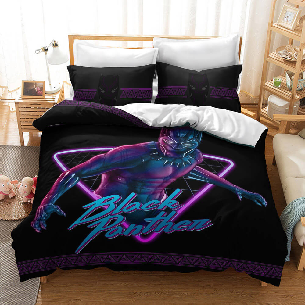 Black Panther Cosplay Bedding Set Quilt Cover Without Filler