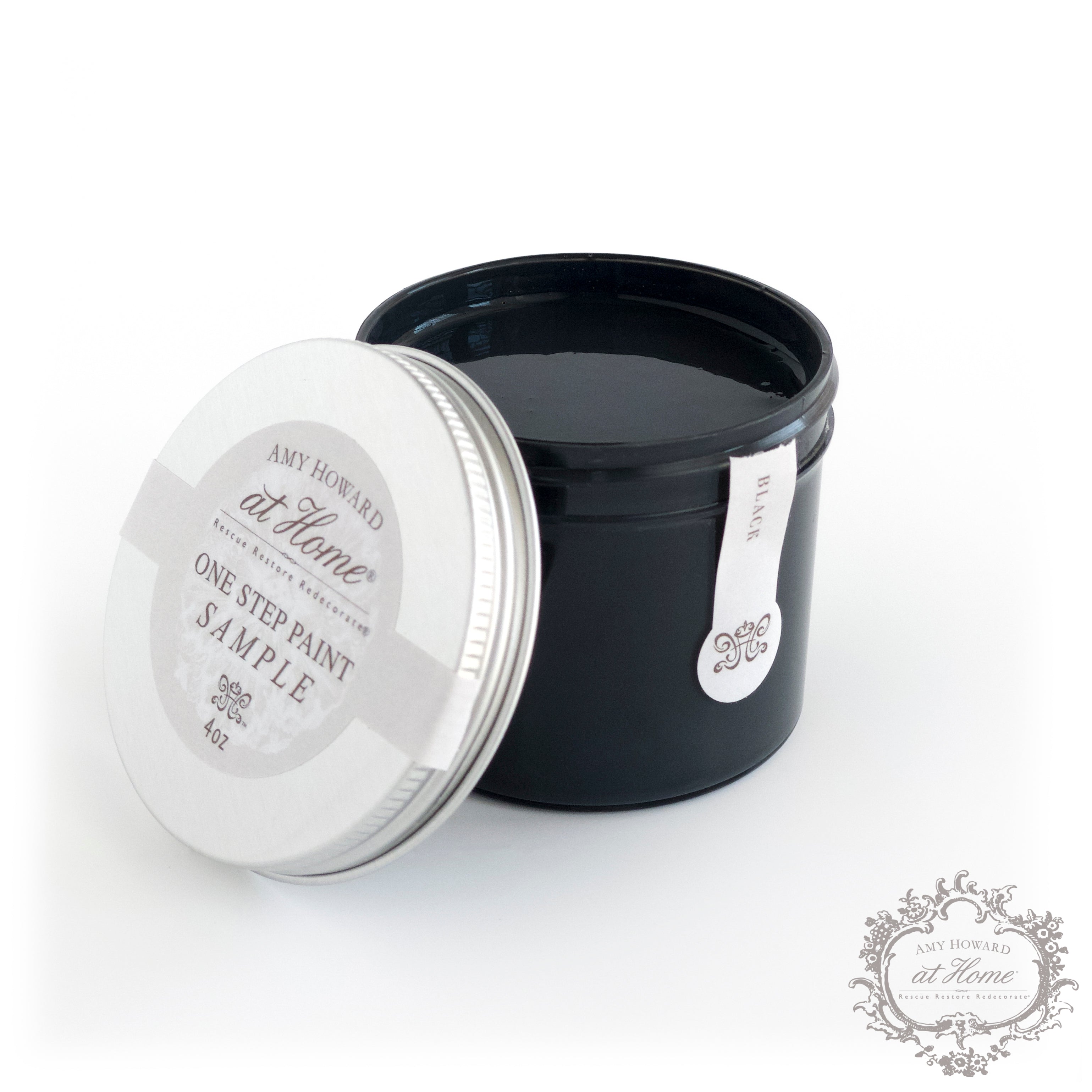 Black - One Step Paint - 4oz Sample
