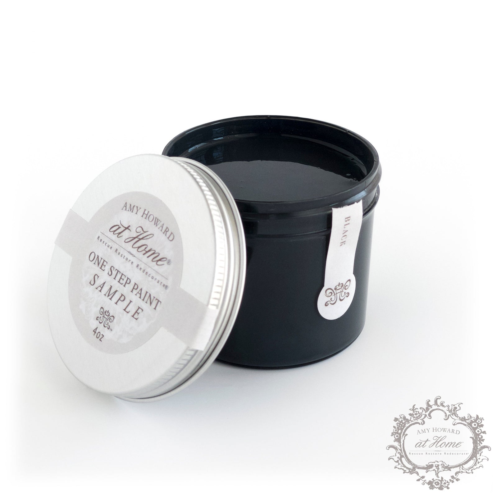 Black - One Step Paint - 4oz Sample
